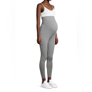 TIME and TRU Womens Maternity Ankle Leggings Size Medium 8-10 Gray New